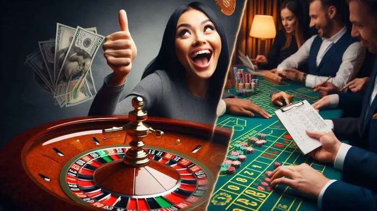 Pengguna membaca syarat promosi dengan teliti